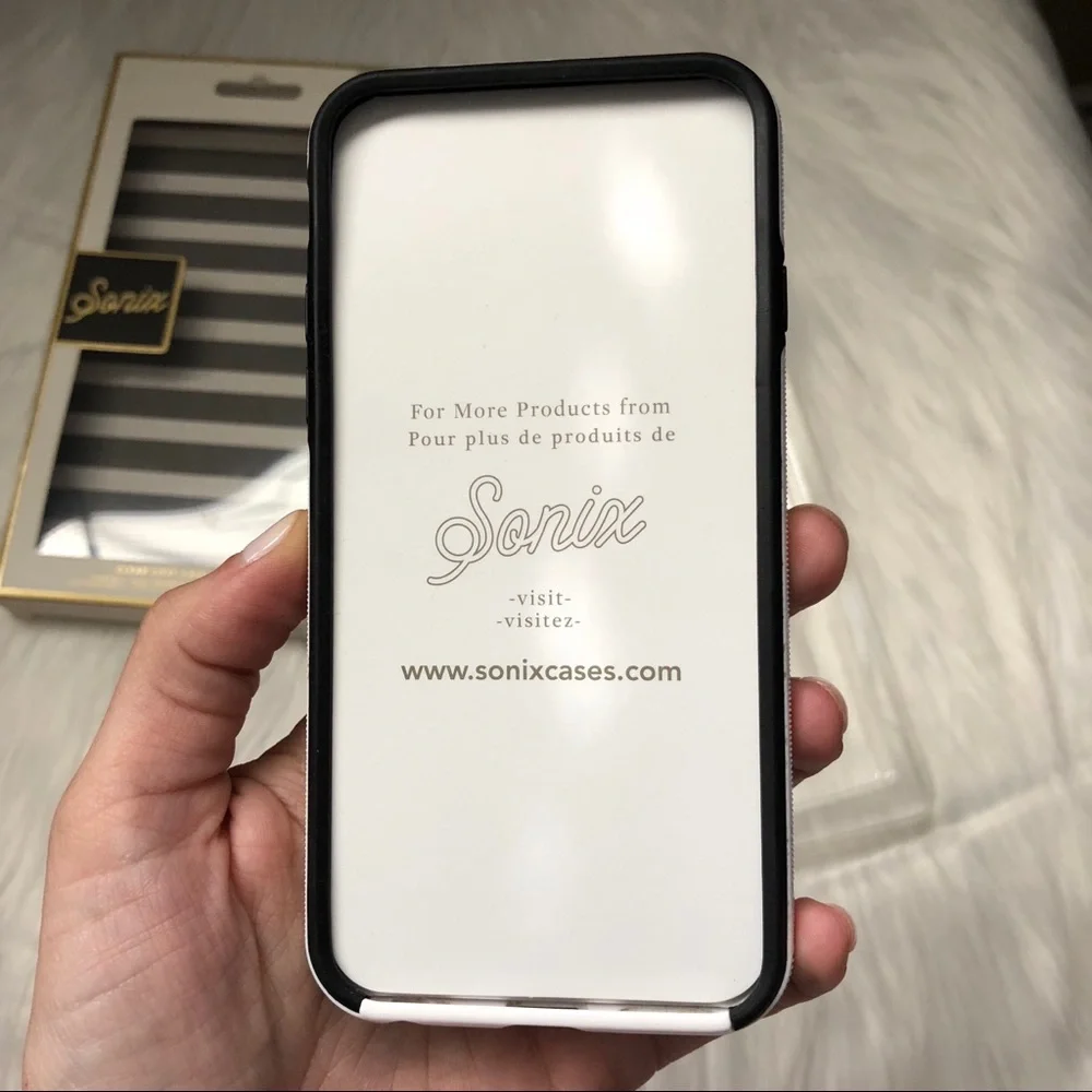 Sonix iPhone 6 Gold Hearts Black & White Stripe Phone Case